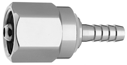 DISS  NUT AND NIPPLE Air to 1/4" Barb Medical Gas Fitting, DISS, 1160-A, Medical Air, Breathing Air